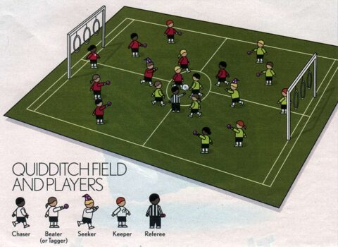 quidditch-harry-potter-game Quidditch, the children's outdoor game from the Harry Potter<br /> movies.